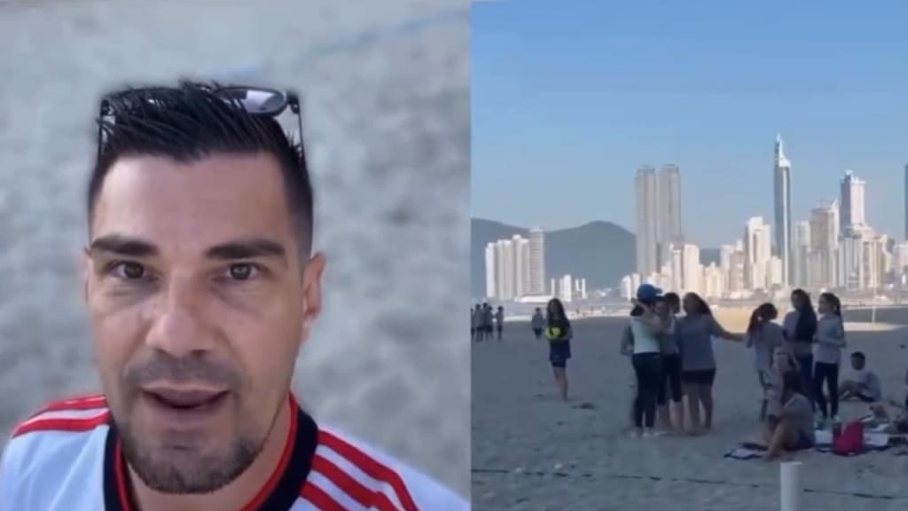 “Donos da praia”: professor diz que crianças foram expulsas por atletas de Beach Tênis, em Balneário Camboriú