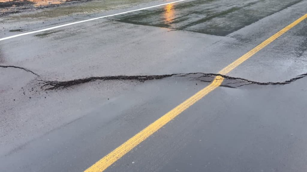 URGENTE: Mais uma cratera ameaça se abrir na BR-470
