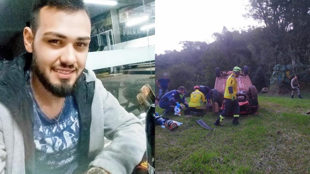 Motorista morre após capotamento de veículo na BR-282 em SC