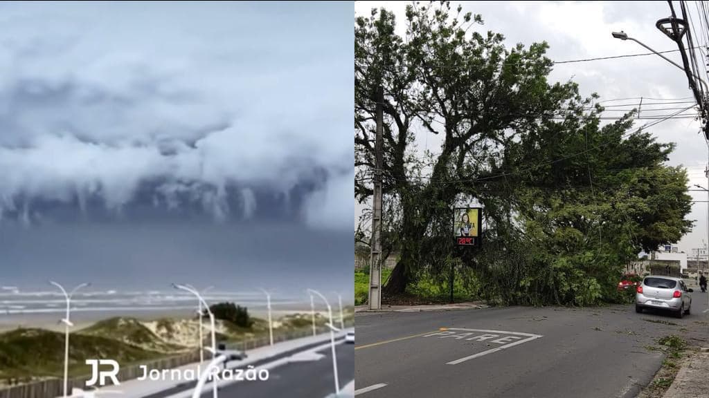 “Nuvem prateleira”: Shelf Cloud se forma em SC e assusta moradores em meio a onda de calor