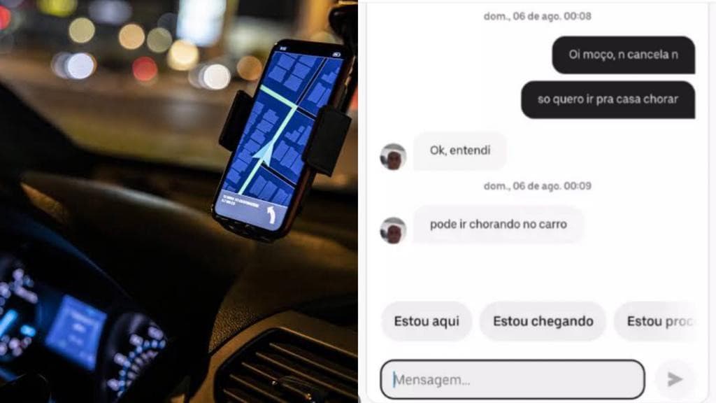 Resposta inspiradora de motorista de app a jovem carente em SC ganha corações