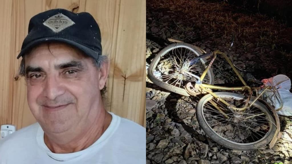Idoso em bicicleta morre atropelado por carro na SC-163