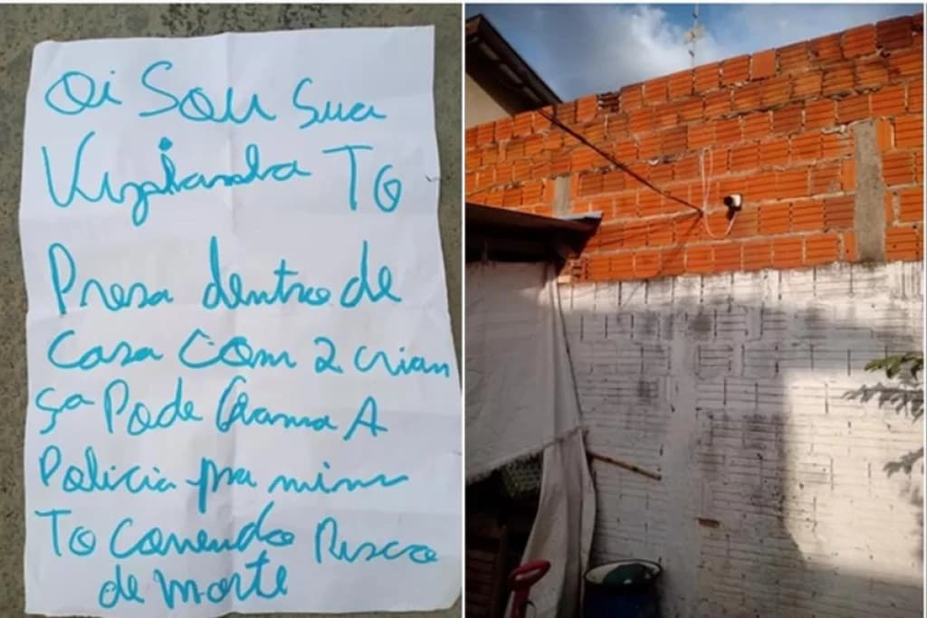 Mulher mantida em cárcere privado pede socorro em bilhete