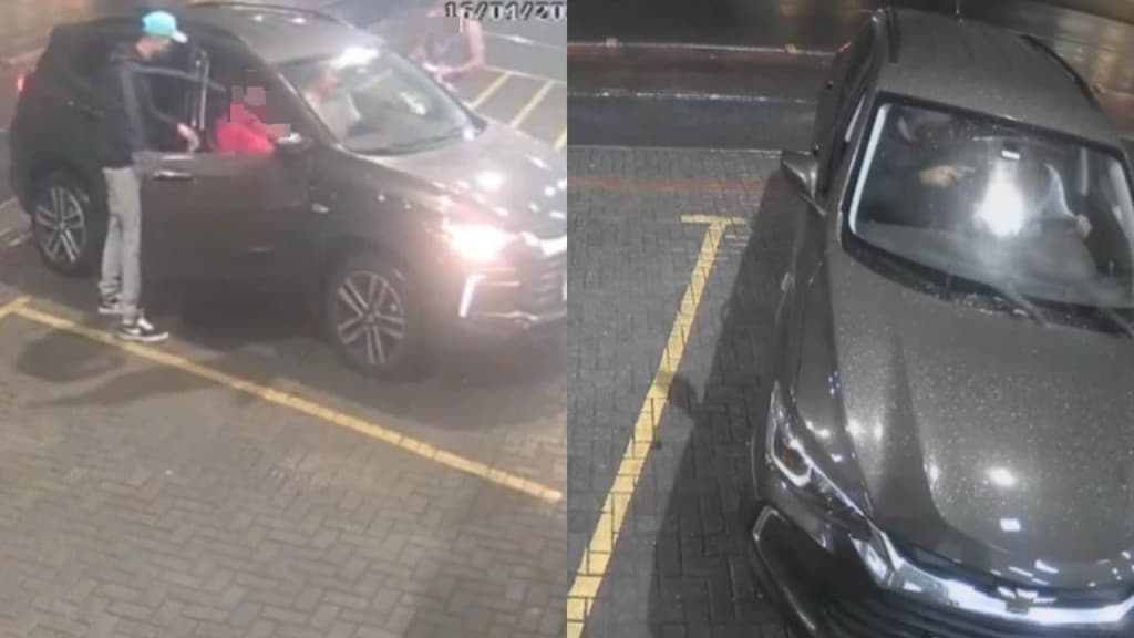 Ladrão leva soco na cara e quase atropela comparsa durante assalto em Penha