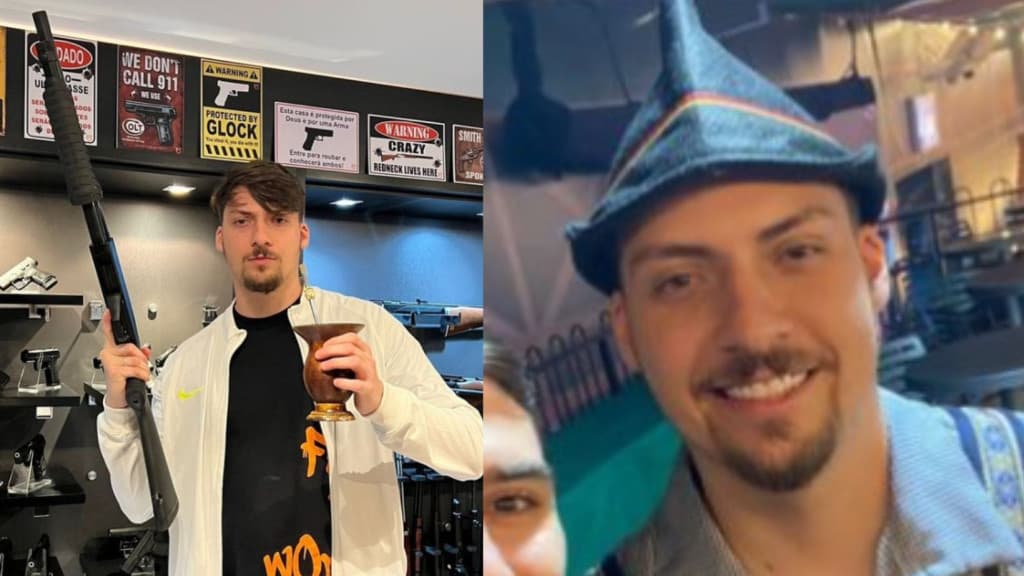 Filho de Bolsonaro é barrado no palco da Oktoberfest, em Blumenau