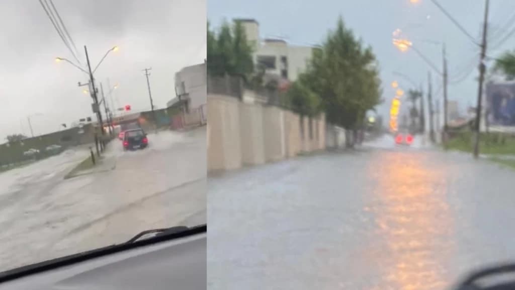 Tijucas debaixo d”água: já choveu quase 300mm em 72h