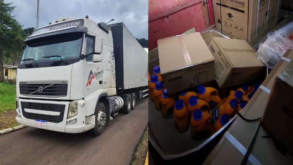 Caminhão roubado com doações ao RS é encontrado no PR