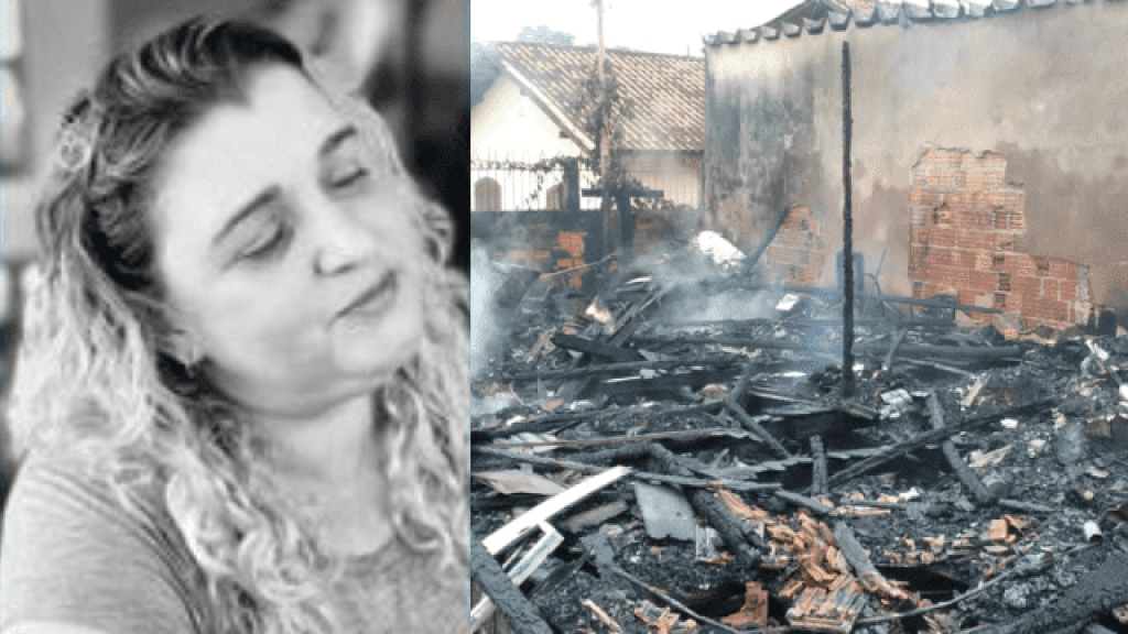 Mulher passa mal e morre após ver sua casa ser destruída por incêndio, em SC