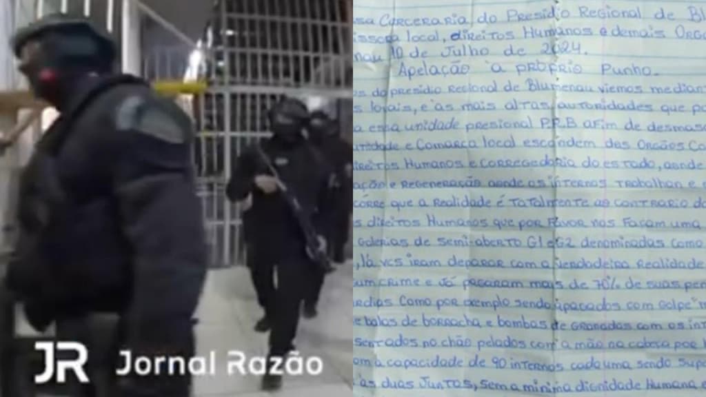 Presidiários de SC enviam carta com exigências: “sem mais atentados no estado”