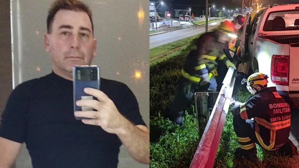 Identificado motorista que morreu prensado pela própria caminhonete em SC