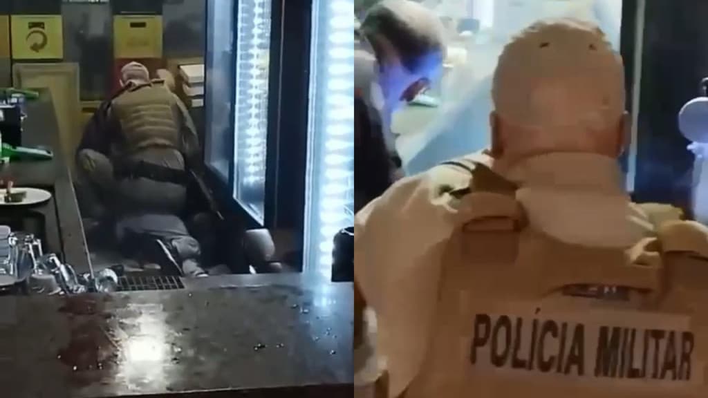 Armado com faca, homem invade festa em Biguaçu e acaba baleado nas nádegas