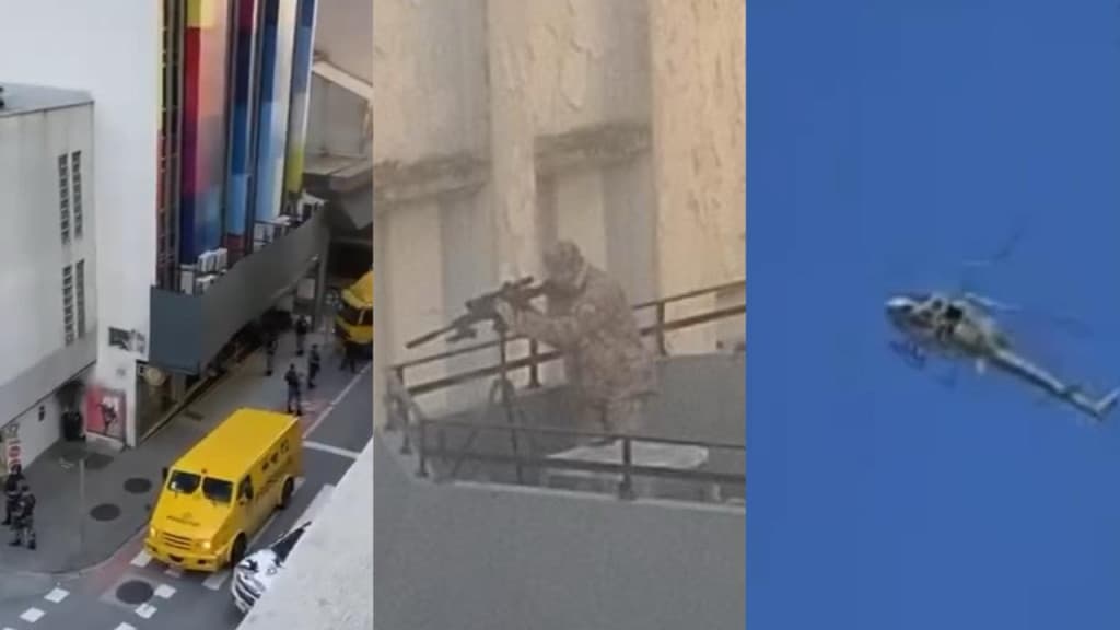 Megaoperação em Florianópolis tem snipers, helicóptero e dezenas de policiais