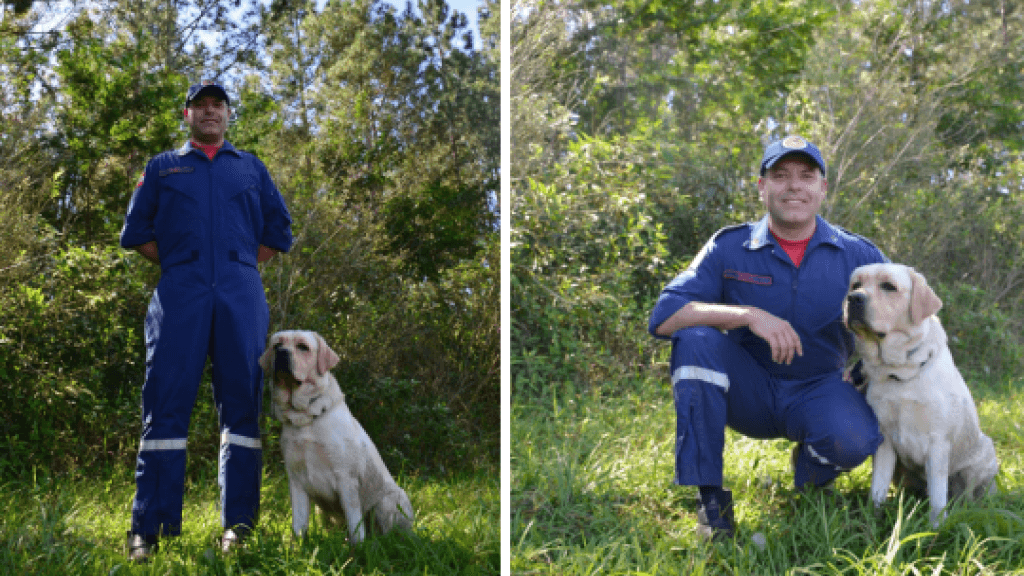 Bombeiro e “cãopanheiro” de Itapema ajudam em operação de socorro no RS