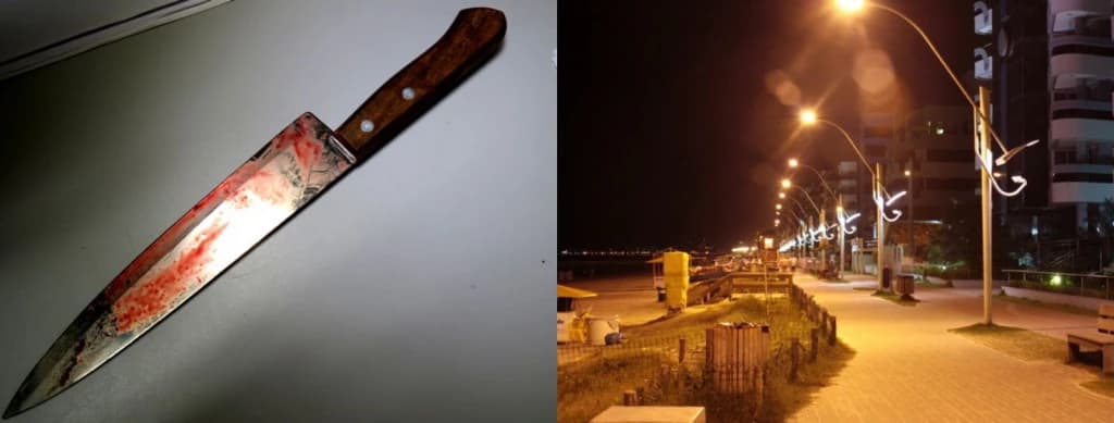 Homem é esfaqueado em Meia Praia