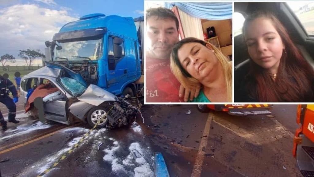 Pai, mãe e filha morrem após grave acidente em Santa Catarina