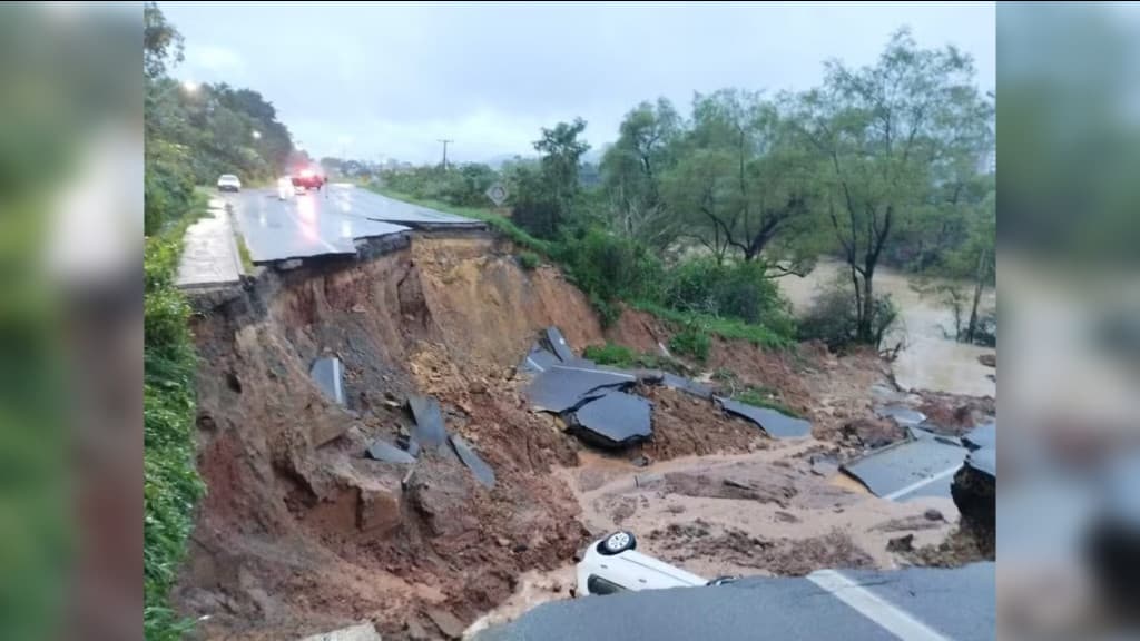 Interdição na BR-470 provocada por cratera gera preocupações econômicas em Santa Catarina