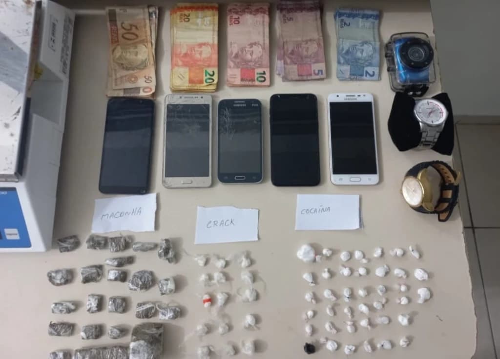 Casal de traficantes é preso pela PM no Jardim Progresso