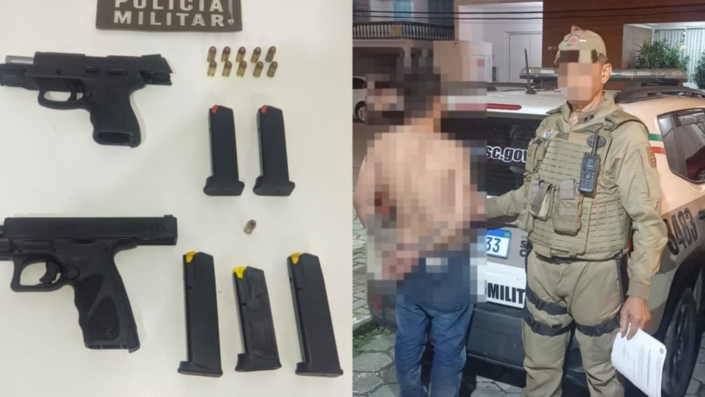 Homem esconde armas em bar para não ser preso por ameaçar mulher