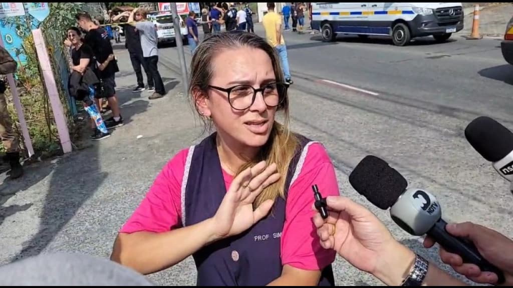 Atitude heroica: se não fosse por professora, mais crianças poderiam ter morrido em Blumenau