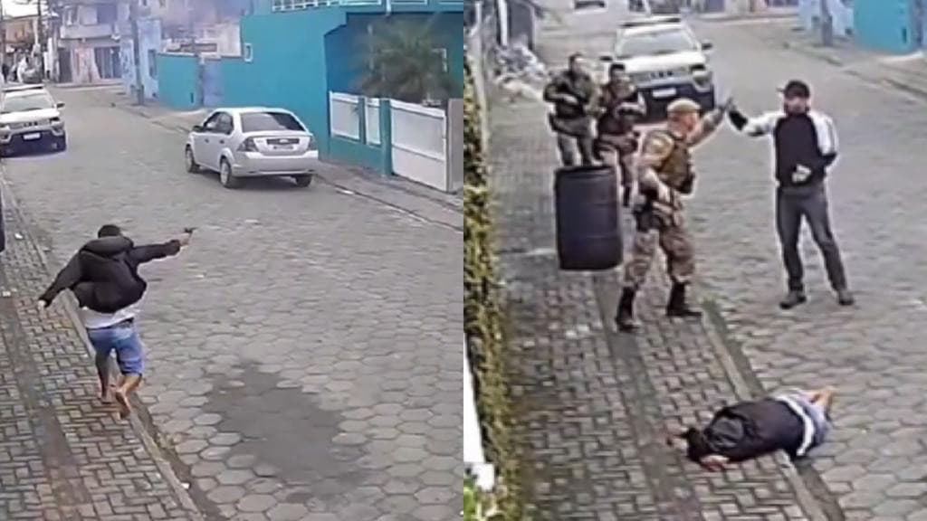 Policial salva a vida de colega de farda e atira na hora certa contra traficante, em SC