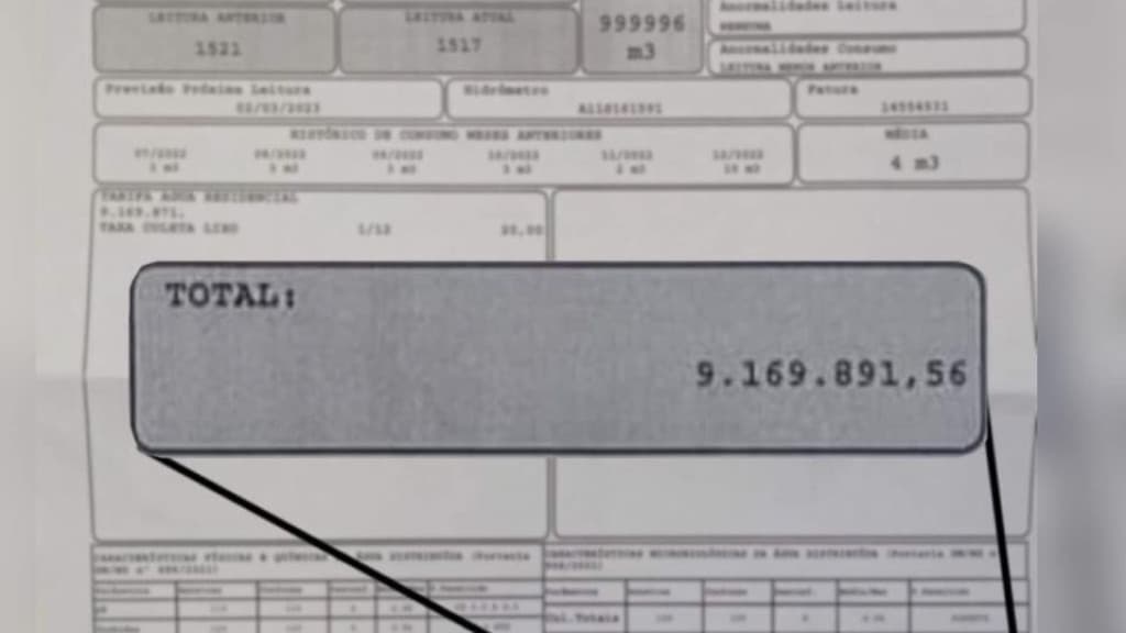 Samae manda conta de R$ 9 milhões e deixa morador apavorado, em Blumenau