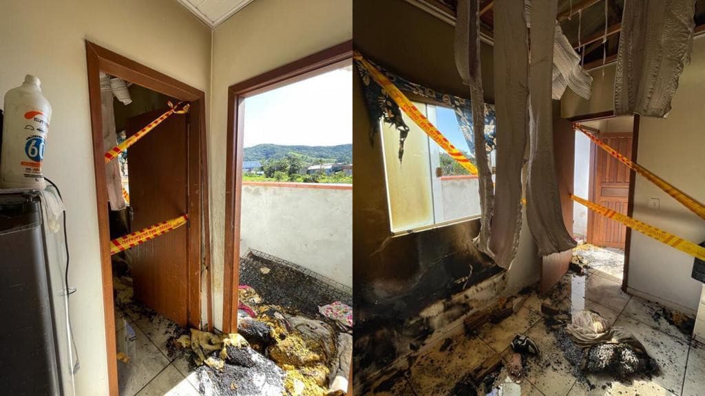 AÇÃO HERÓICA: Vizinhos resgatam crianças de casa em chamas no Litoral Norte de SC