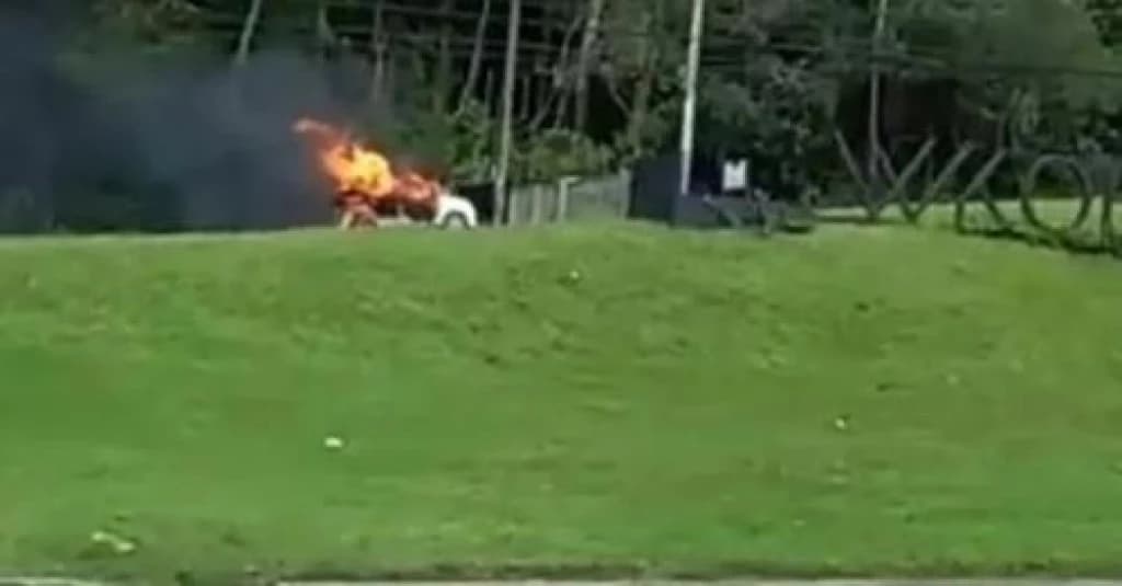 VÍDEO: Carro a gás explode vira “bola de fogo” em Florianópolis