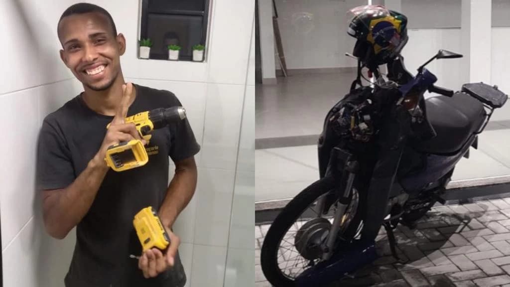 Homem morre após colidir moto em fachada de loja