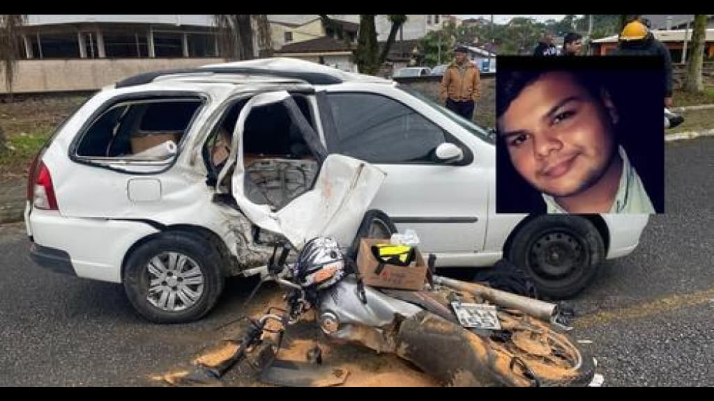 Motociclista morre após colisão com veículo em SC