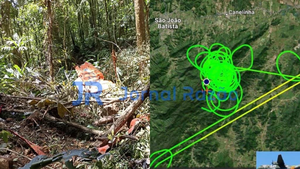 URGENTE: Confirmada morte dos pilotos da FAB após queda de avião em Canelinha