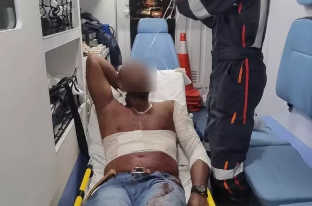 Homem leva sete facadas e diz que foi atacado por ser muito bonito