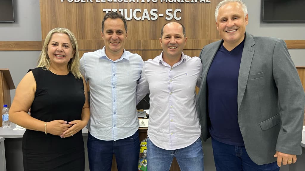 Favorito para 2024, Rudnei é eleito Presidente da Câmara de Tijucas