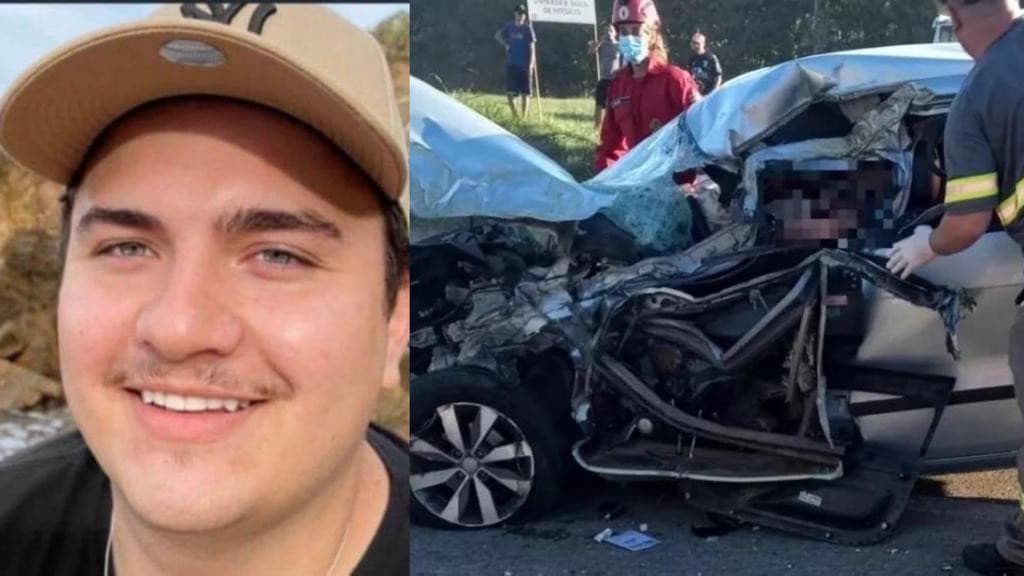 Jovem morre no hospital após colisão entre carro e ônibus na BR-280, em SC