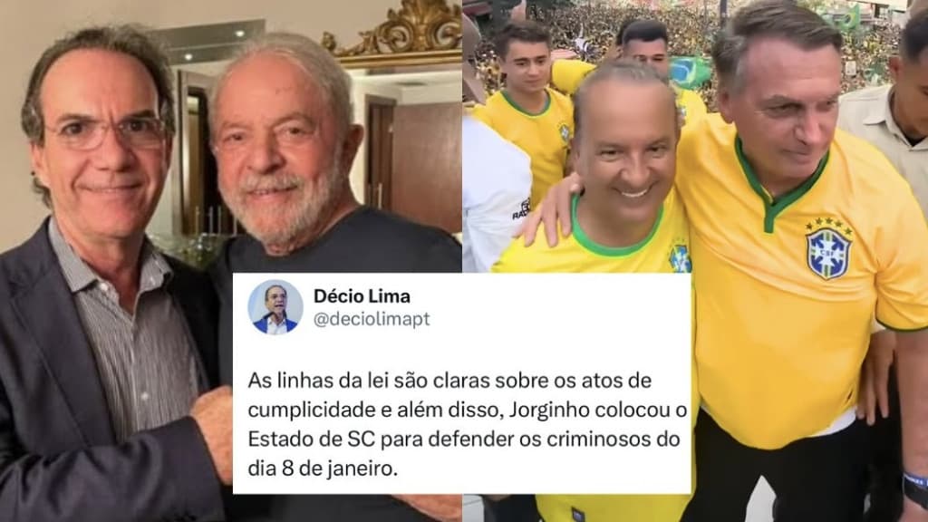 Décio diz que governador colocou SC “para defender os criminosos”