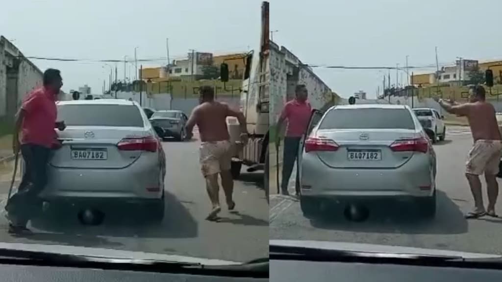 VÍDEO: Briga marca sexta-feira de trânsito caótico em SC