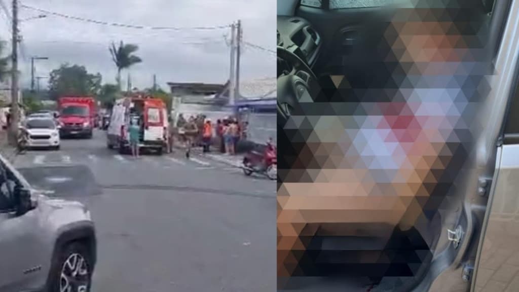 URGENTE: Ataque em frente a creche deixa um morto e criança baleada em SC