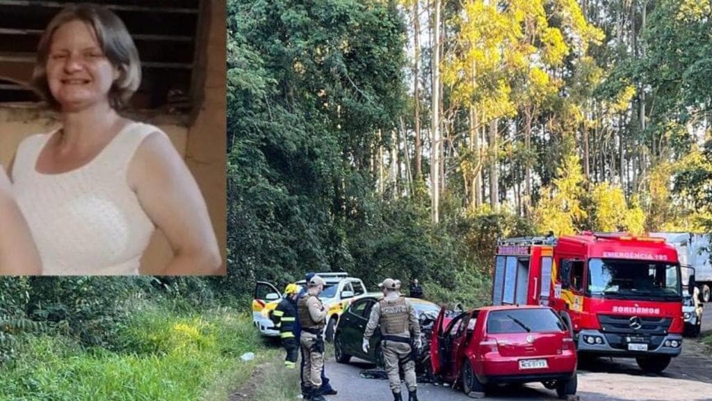 Identificada mulher que morreu após ultrapassagem proibida em curva na SC-283