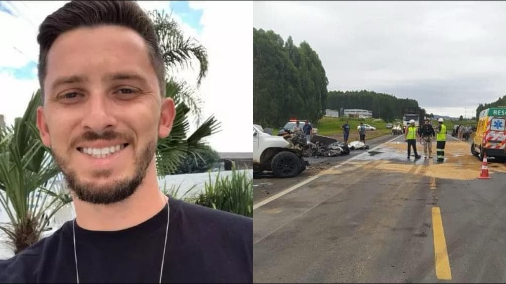 Empresário morre após colisão entre ônibus e caminhonete na BR-116