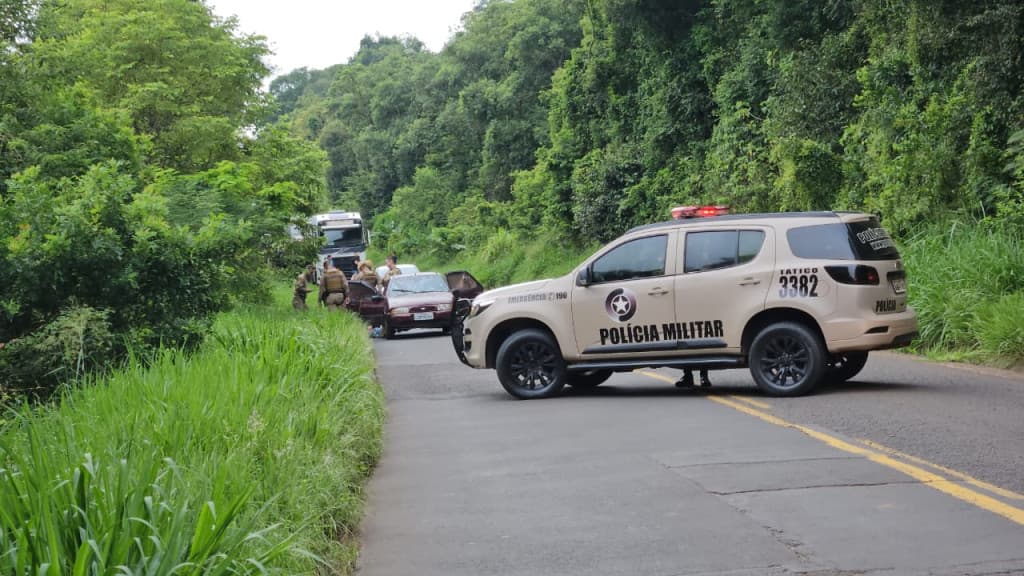 URGENTE: Criminoso morre após troca de tiros com a Polícia Militar na SC-283