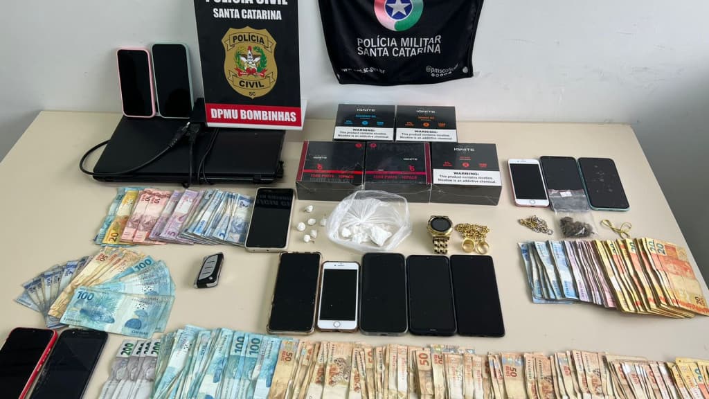 Polícia desmantela organização criminosa que usava conveniências para crimes em Bombinhas