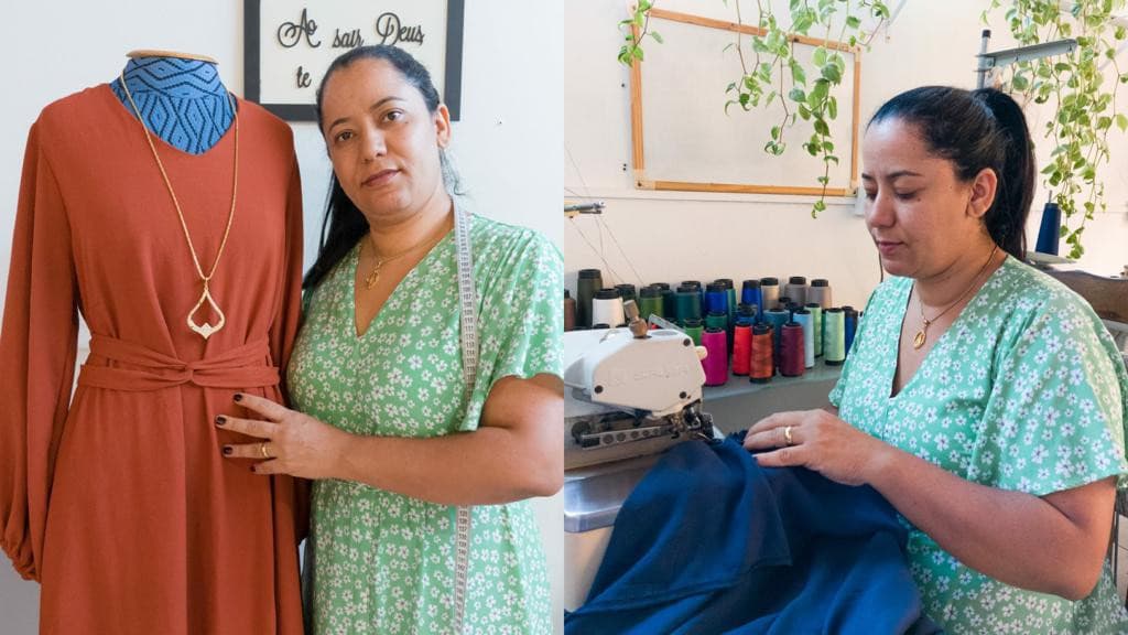 Costureira vence desafios e encanta Tijucas com o seu talento