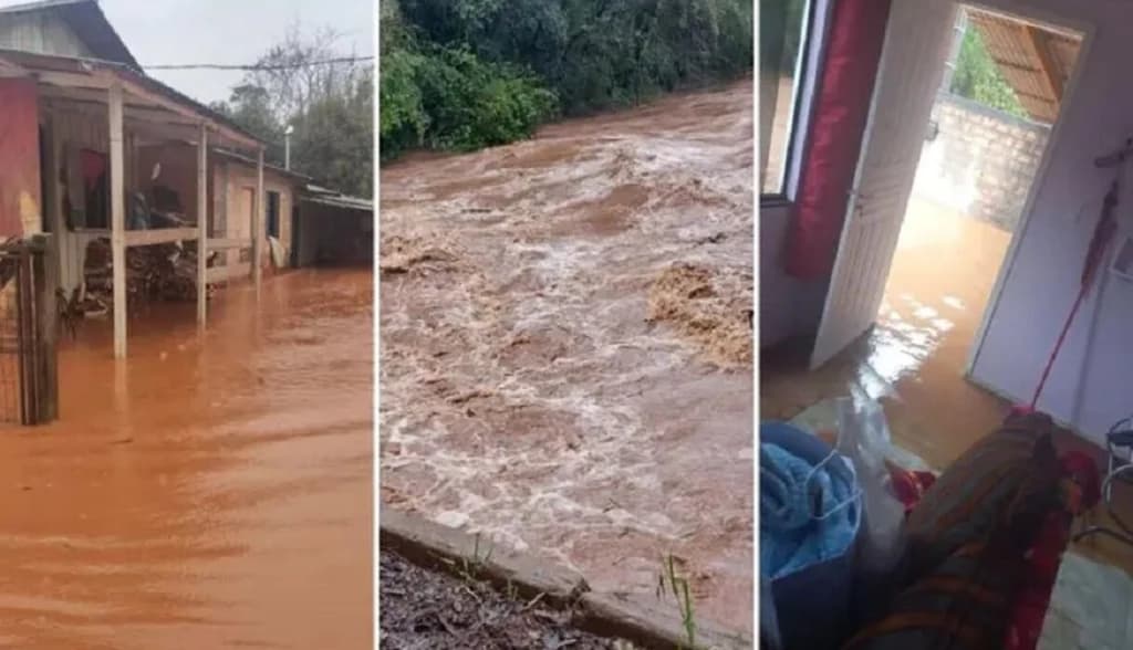 SC tem comunidades isoladas, aulas canceladas e 2,5 mil pessoas afetadas pela chuva