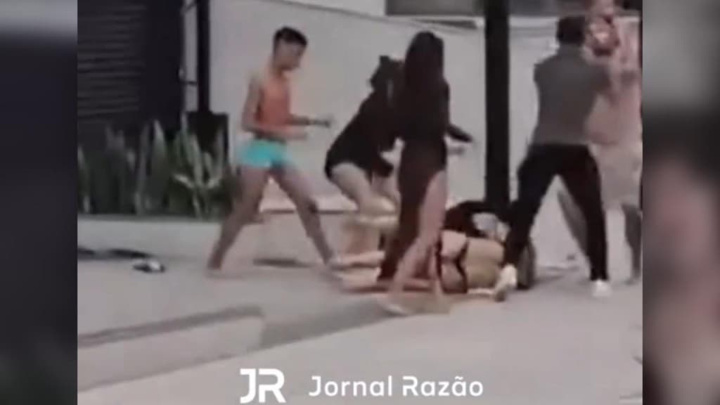 Domingo em Florianópolis amanhece com pancadaria no meio da rua, em Jurerê