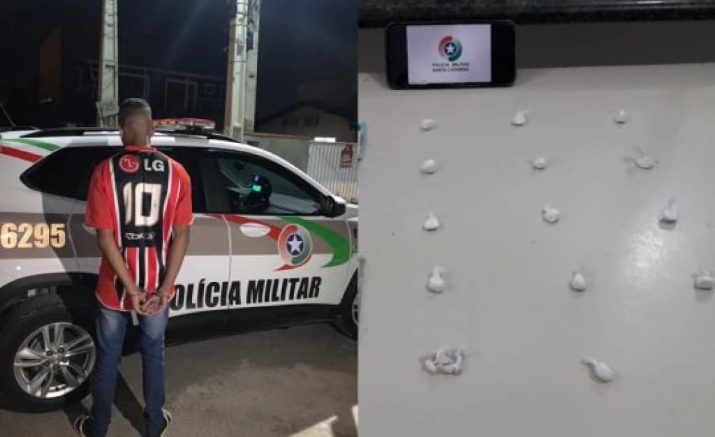 Traficante é flagrado vendendo drogas perto de creche em Itapema