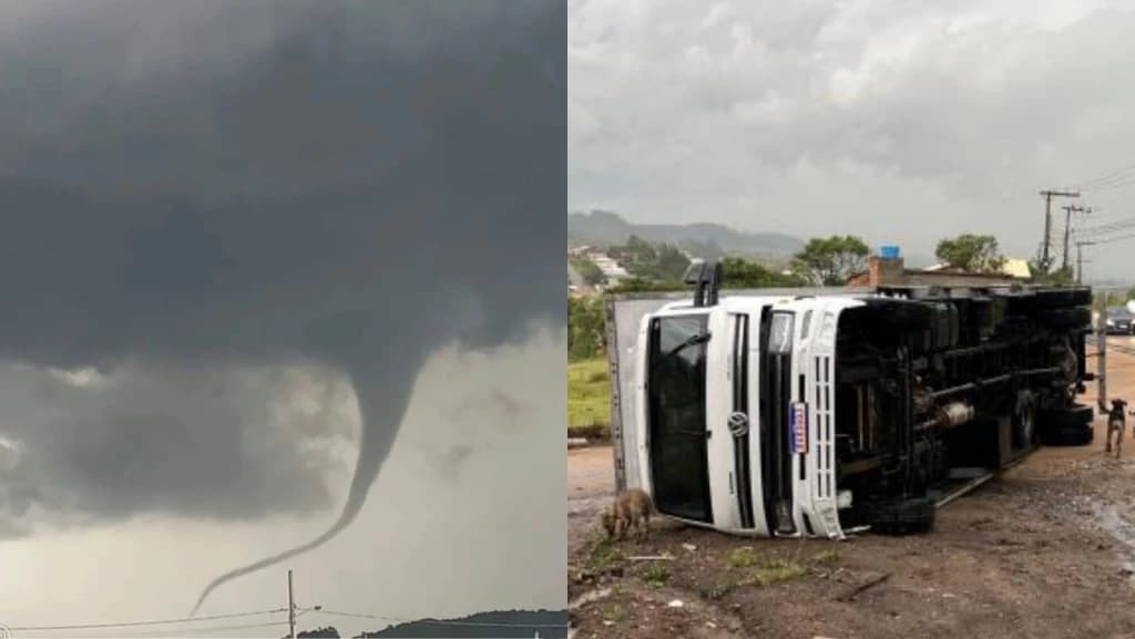 URGENTE: Tornado atinge Santa Catarina e deixa rastro de destruição