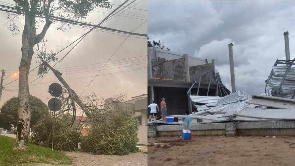 Tornado também atingiu SC neste final de semana, confirma Defesa Civil