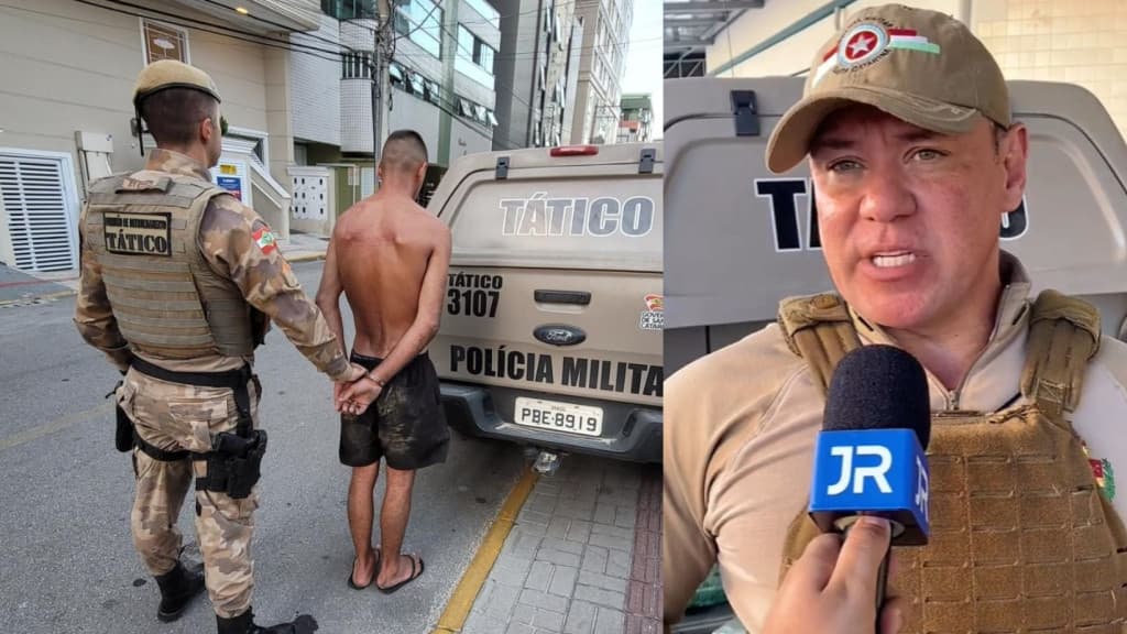 “Vagabundo preso”, comemora comandante após operação em Tijucas