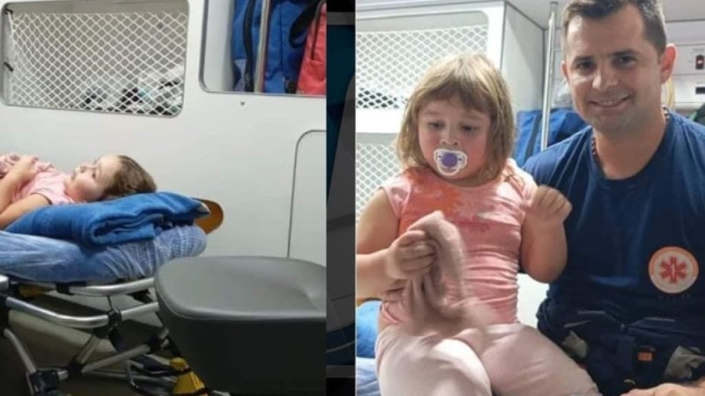 Menina de 3 anos aspira amendoim e é socorrida pelo SAMU em SC