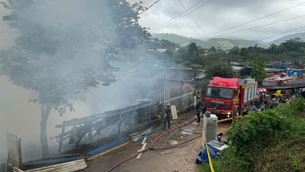 Bebê tem corpo queimado durante incêndio em casa de Balneário Camboriú