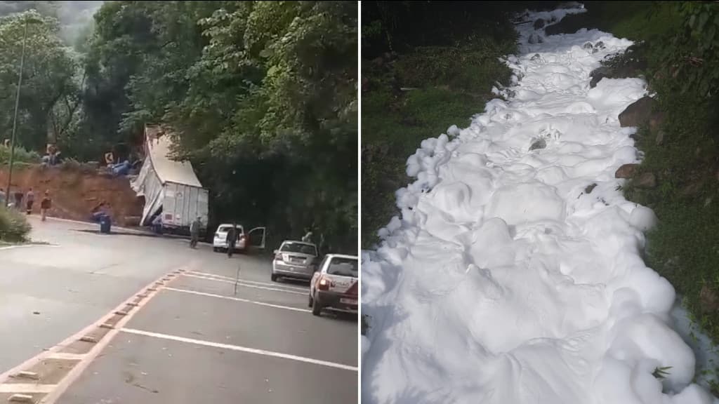 Freios falharam, conta caminhoneiro após “tragédia ambiental” em Joinville